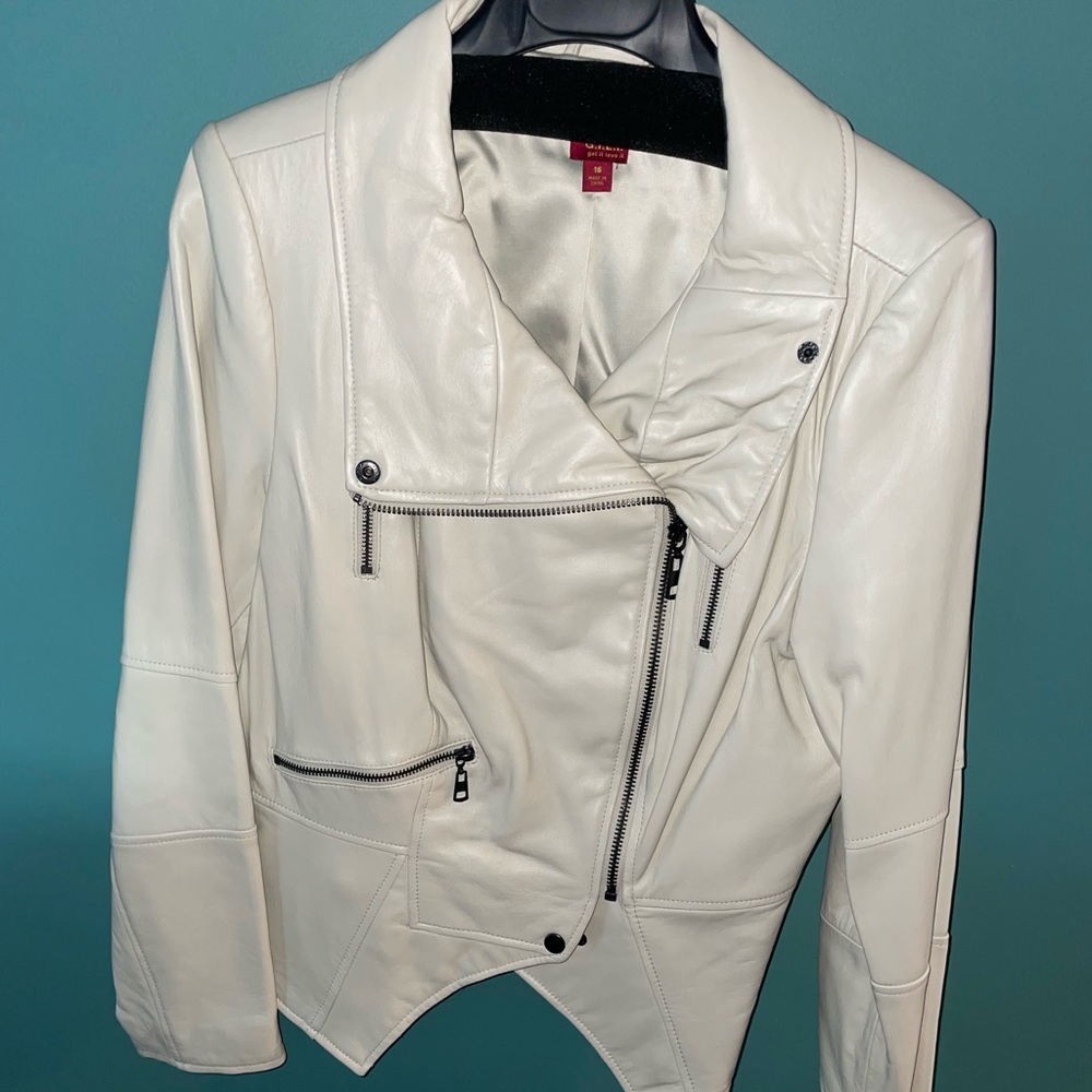 G.I.L.I. White Leather Jacket